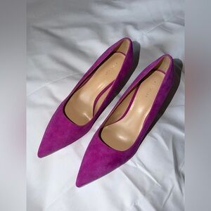 Ann Taylor Purple Suede Pointed  Women’s Classic Heels
